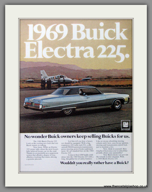 Buick Electra 225 '69. Original American Advert 1968 (ref AD52736)