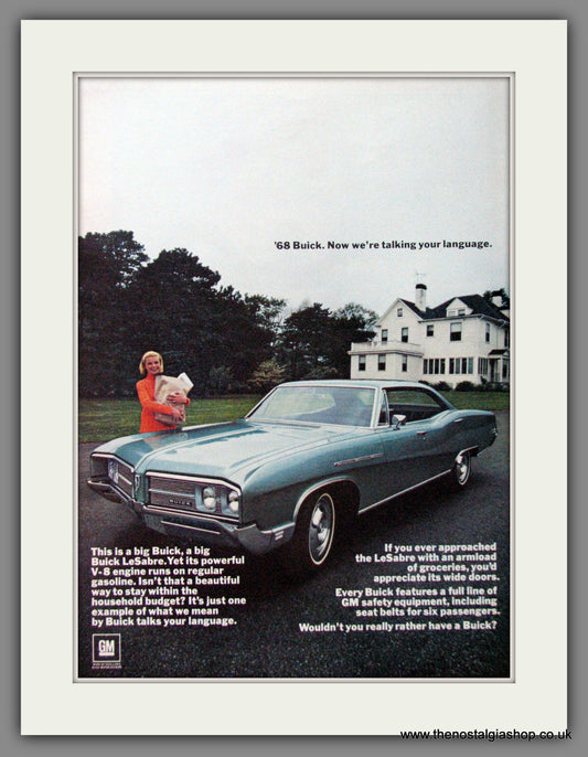Buick LeSabre '68. Original American Advert 1967 (ref AD52737)