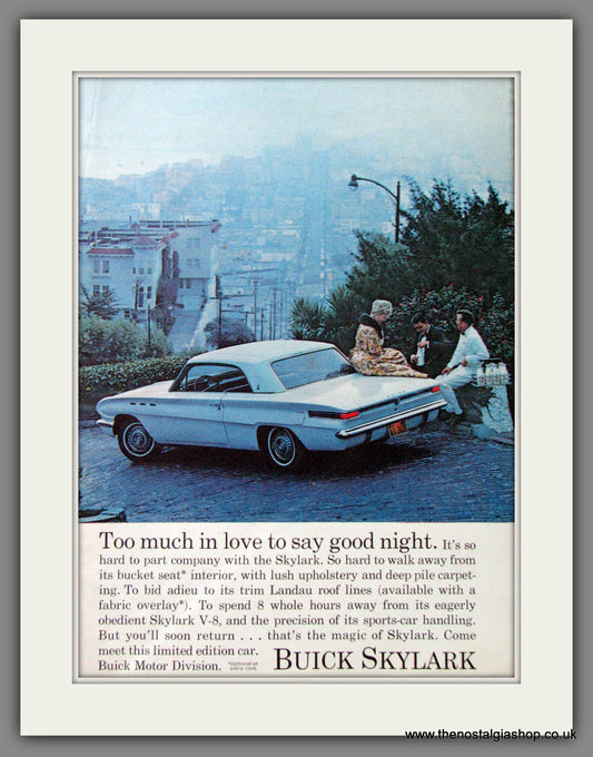 Buick Skylark '64. Original American Advert 1964 (ref AD52742)