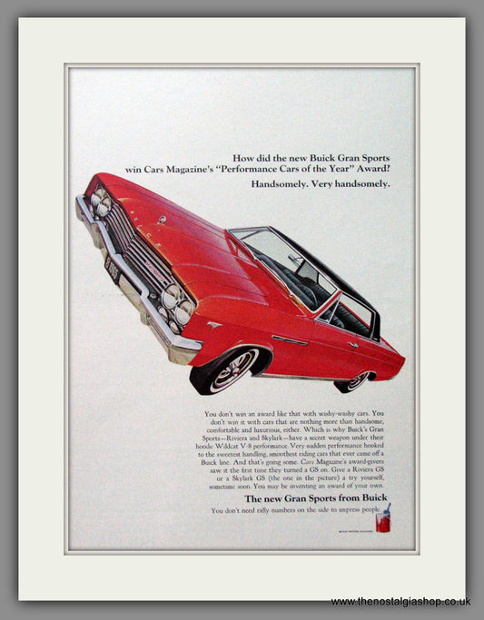 Buick Gran Sports '65. Original American Advert 1965 (ref AD52743)