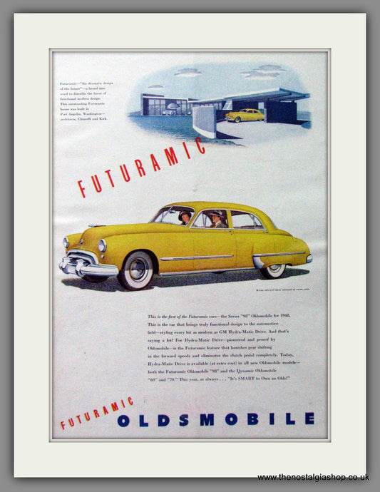 Oldsmobile Futuramic 98. Original Advert 1948 (ref AD52817)