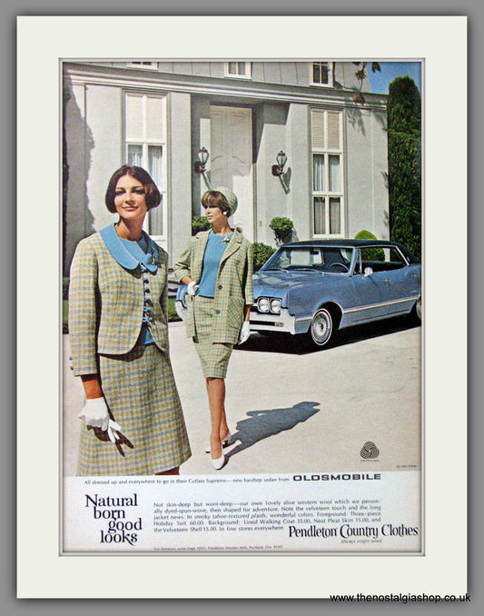 Oldsmobile Cutlass Supreme. '65. Original American Advert 1965 (ref AD52841)