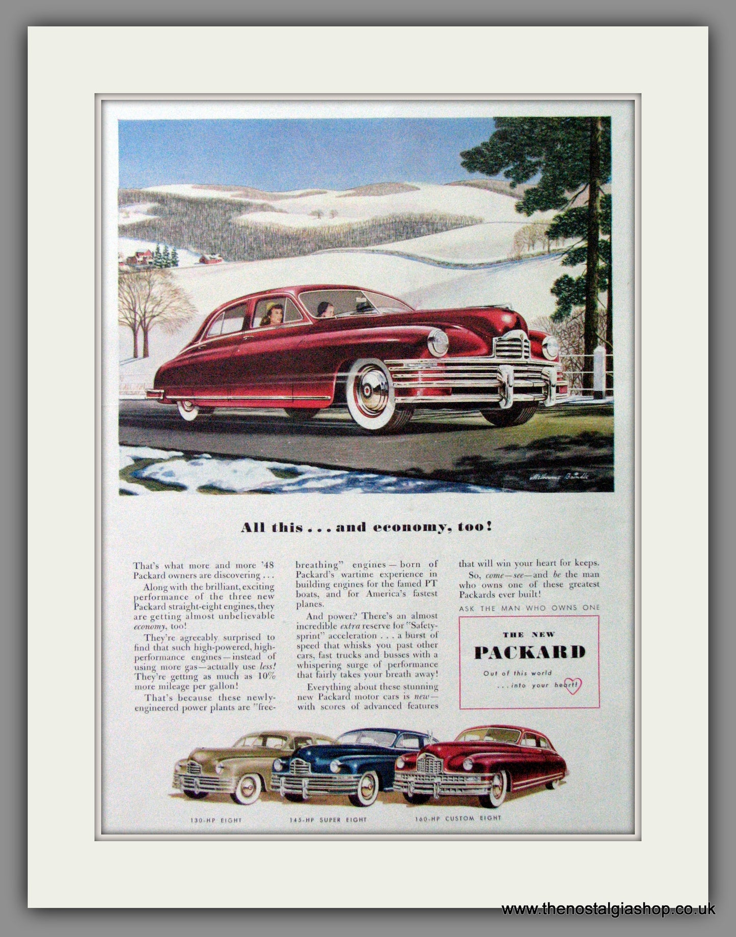 Packard. Original American Advert 1948 (ref AD54135)