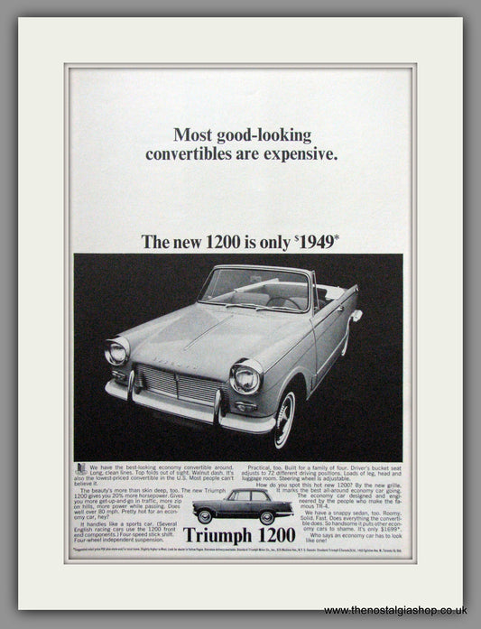 Triumph 1200 1965 Original American Advert (ref AD52061)