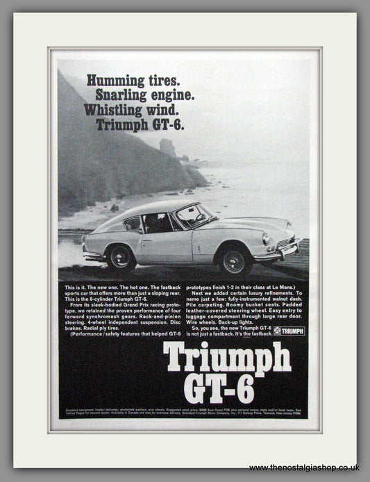 Triumph GT-6 1967 Original American Advert (ref AD52070)