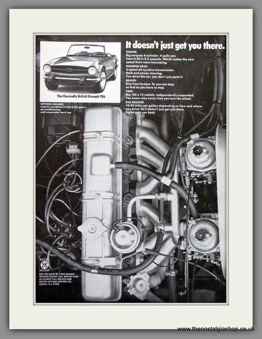 Triumph TR6. 1974 Original American Advert (ref AD52079)