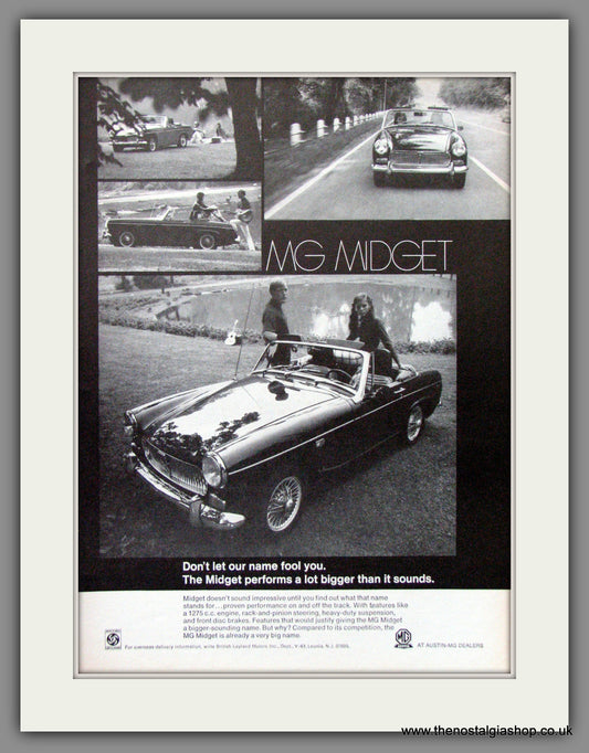 MG Midget. 1969 Original American Advert (ref AD52085)