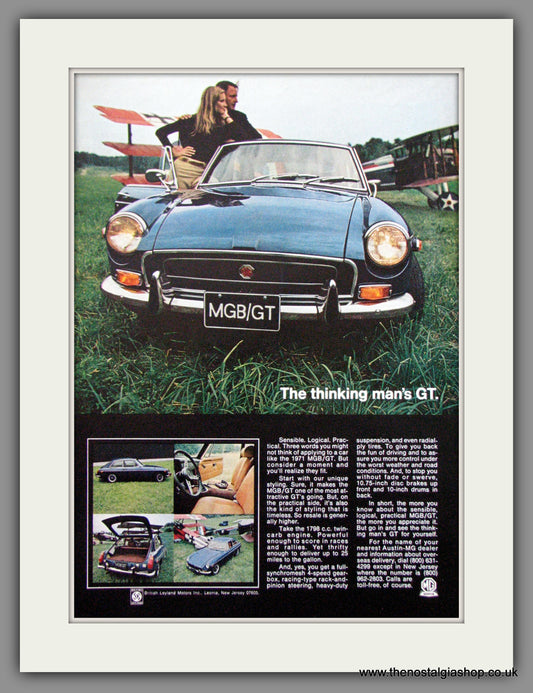 MGB GT. 1971 Original American Advert (ref AD52092)
