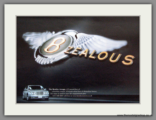 Bentley Arnage. 1999 Original American Advert (ref AD52114)