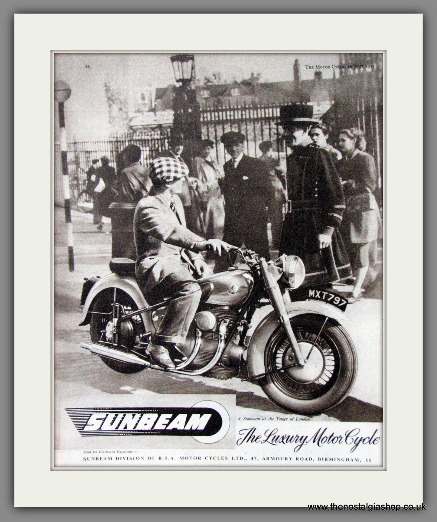 Sunbeam Motorcycles. 1955 Original Advert. (ref AD52219)