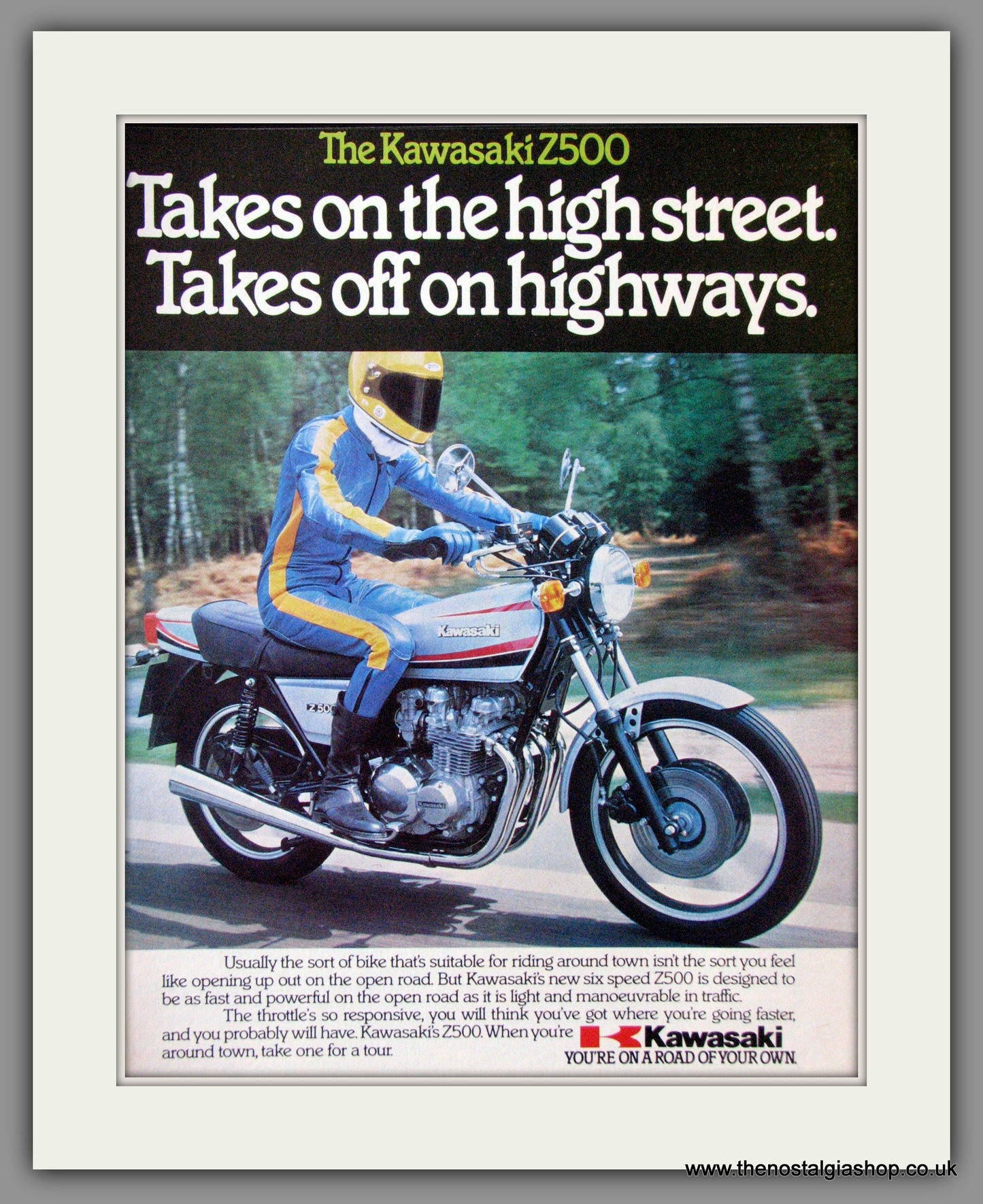 Kawasaki Z500. Motorcycle. 1979 Original Advert. (ref AD52461)