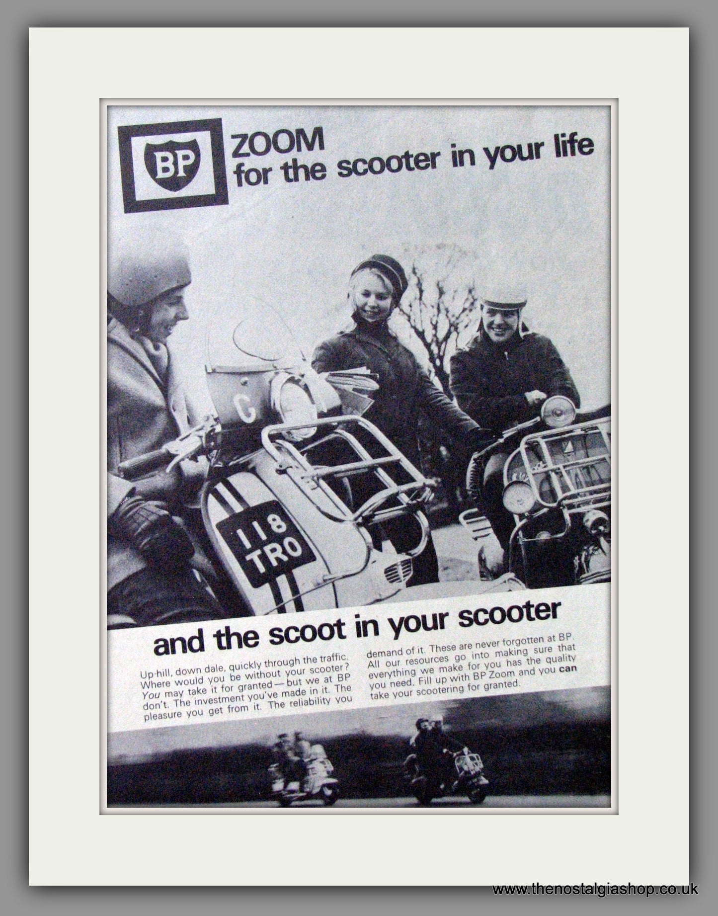 BP Zoom For The Scooter in Your Life. Original advert 1965 (ref AD53157)