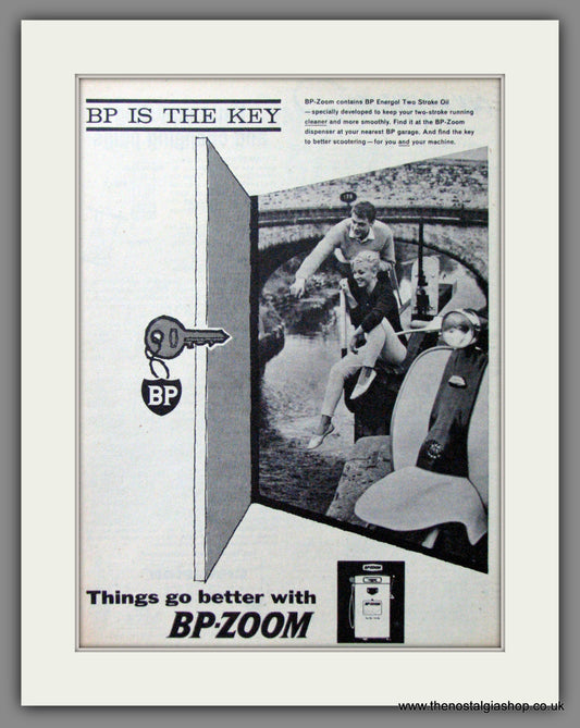 BP Zoom. Things Go Better With ..... Original advert 1962 (ref AD53158)