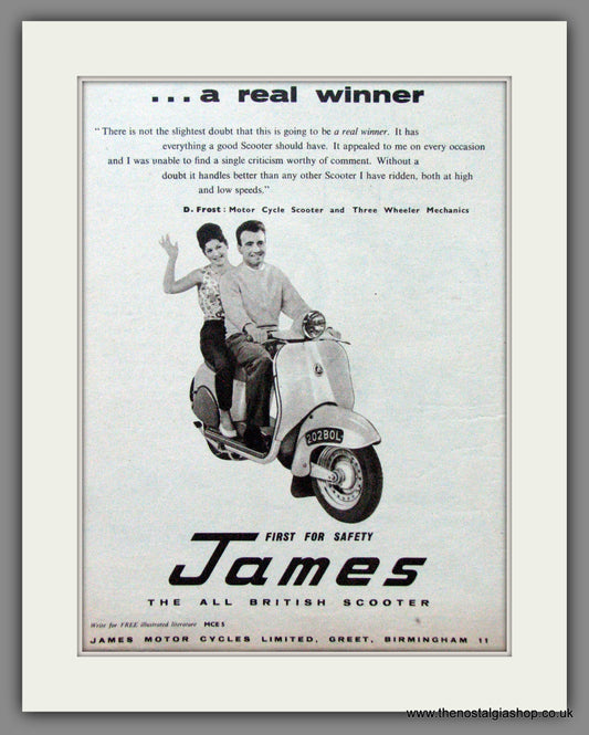 James Scooter. Original advert 1961 (ref AD52956)