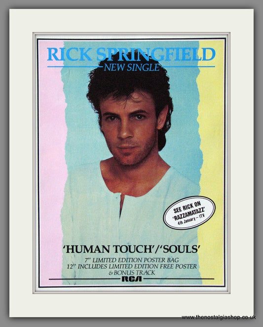 Rick Springfield. Human Touch. 1984 Original Advert (ref AD53780)