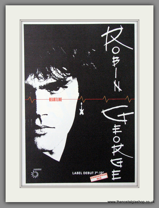 Robin George. Heartline. 1984 Original Advert (ref AD53826)