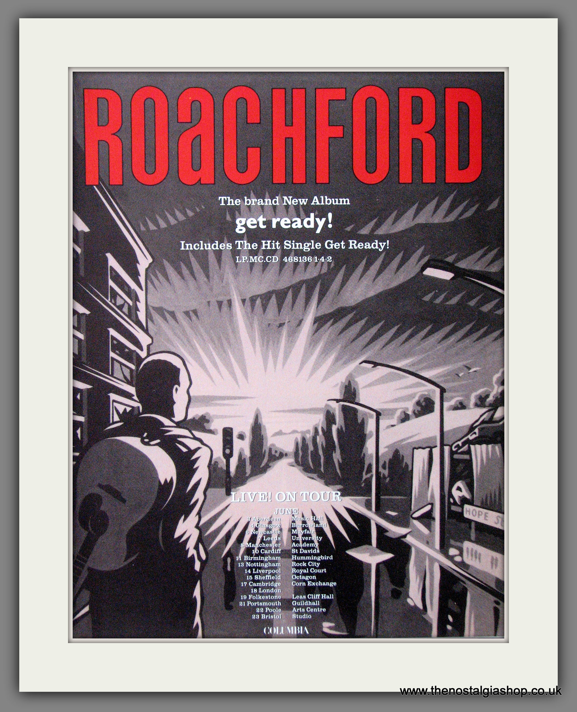 Shop　Roachford.　–　UK　Ready.　Original　(ref　Dates　Get　Advert　Nostalgia　AD5383　The　Tour　1991