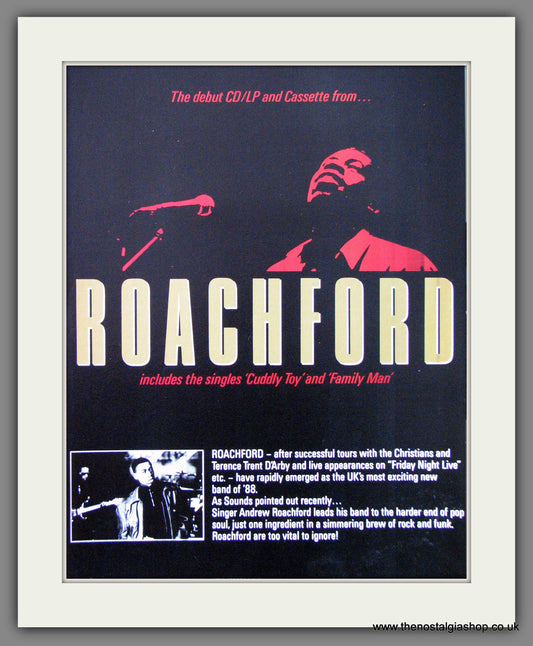 Roachford. Debut Album. 1988 Original Advert (ref AD53833)