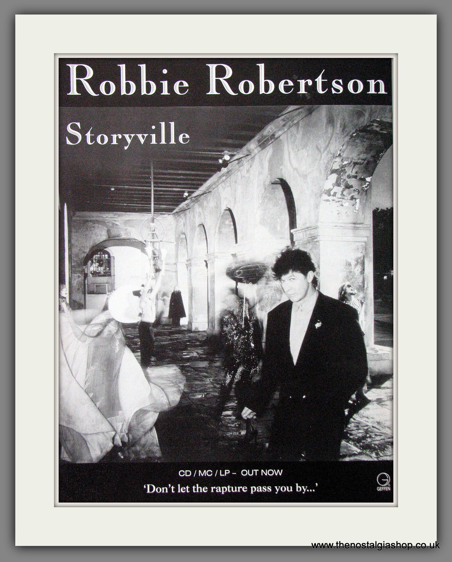 Robbie Robertson. Storyville. 1991 Original Advert (ref AD53842)