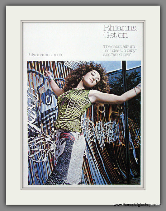 Rhianna. Get On. Debut Album. 2002 Original Advert (ref AD53845)