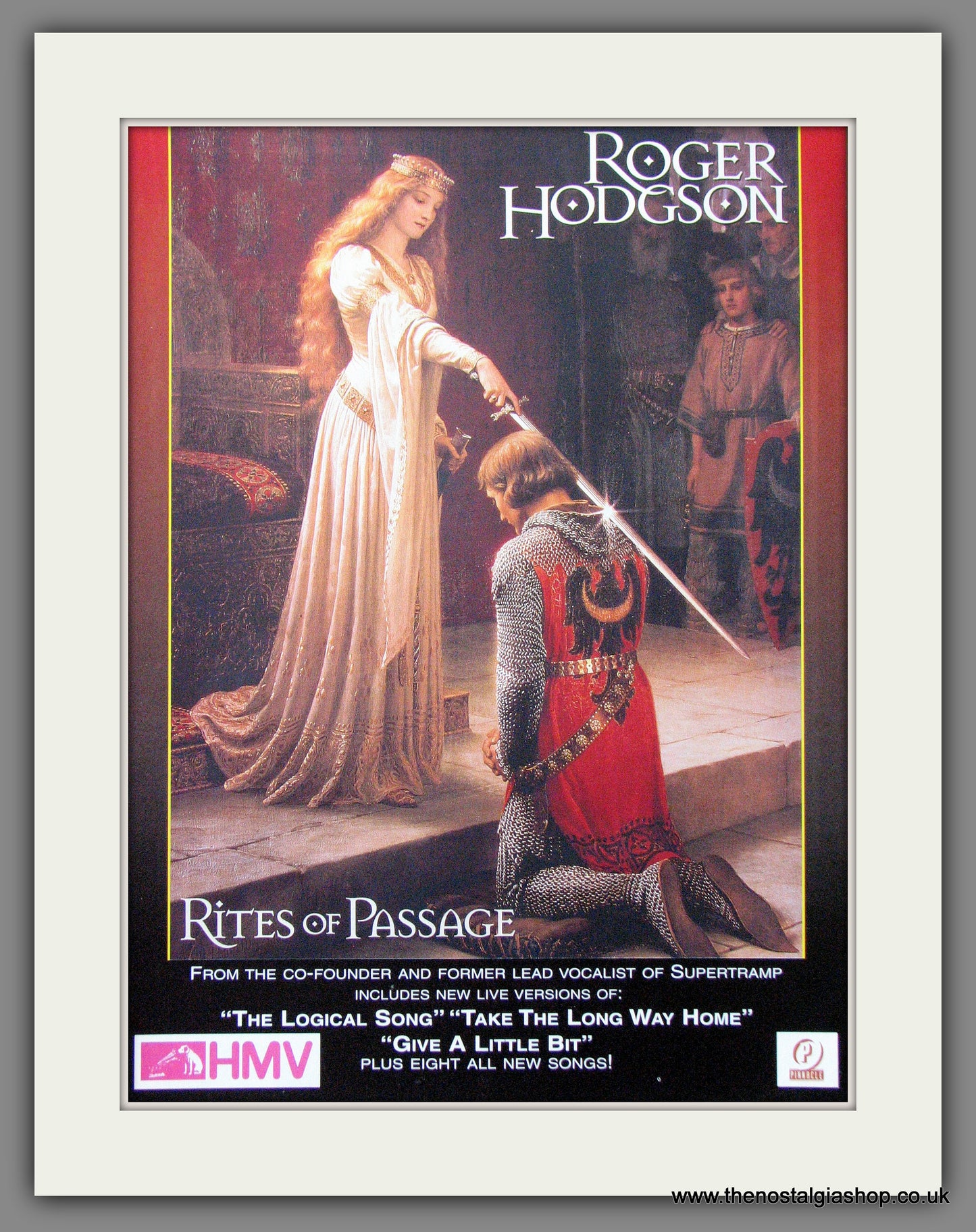 Roger Hodgson. Rites Of Passage. 1997 Original Advert (ref AD54367)