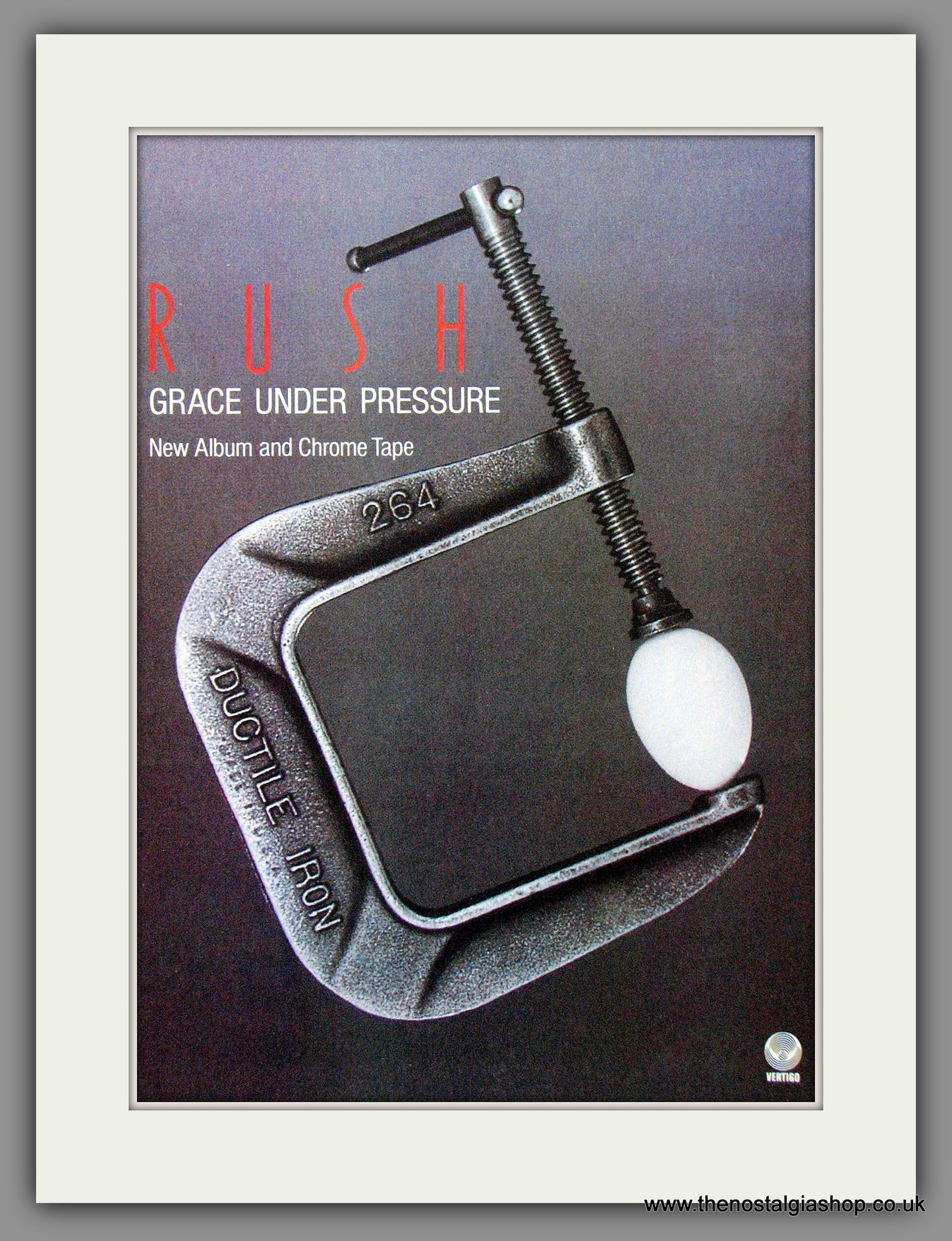 Rush. Grace Under Pressure. 1984 Original Advert (ref AD54378)