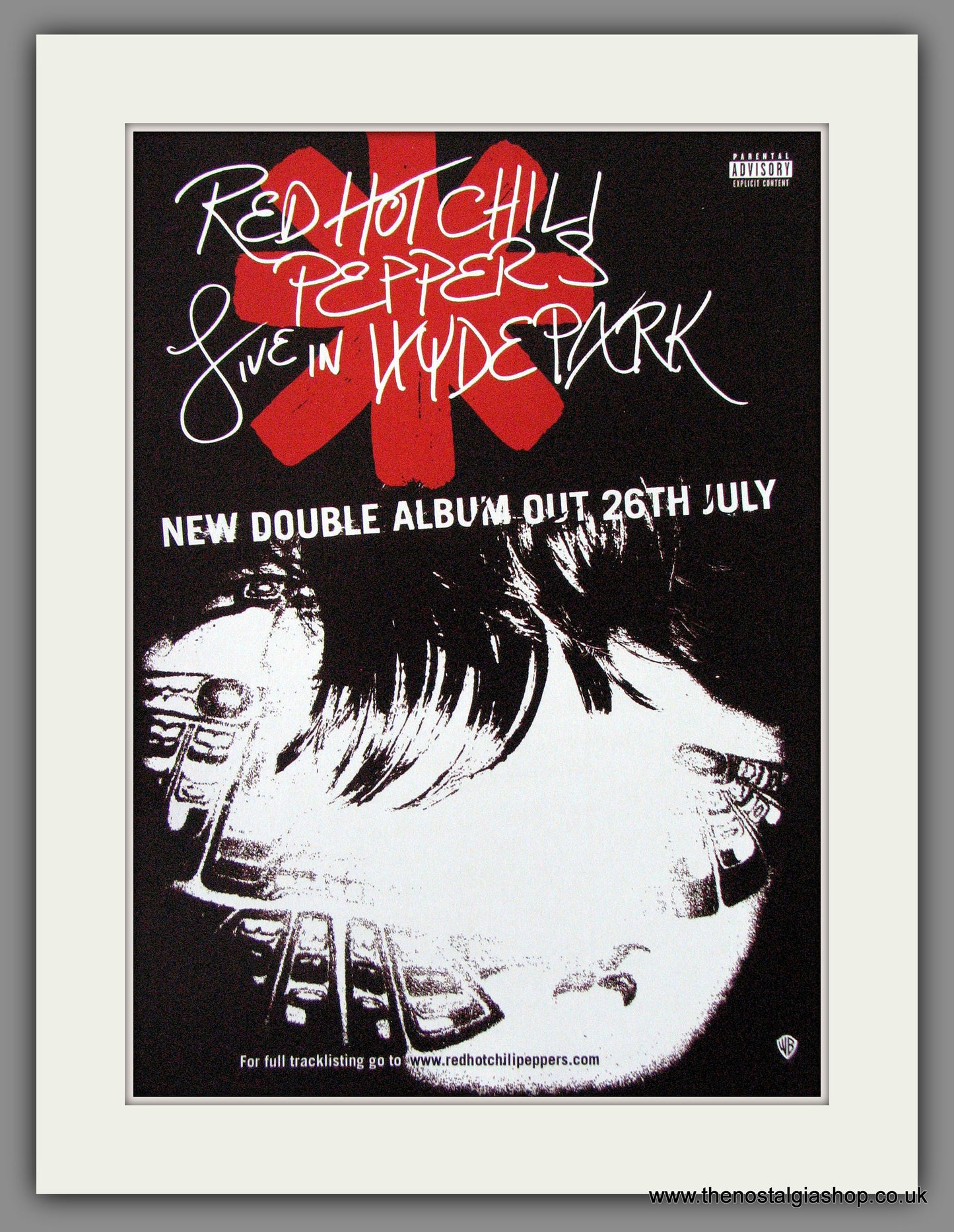 Red Hot Chili Peppers. Live In Hyde Park. 2004 Original Advert (ref AD54409)