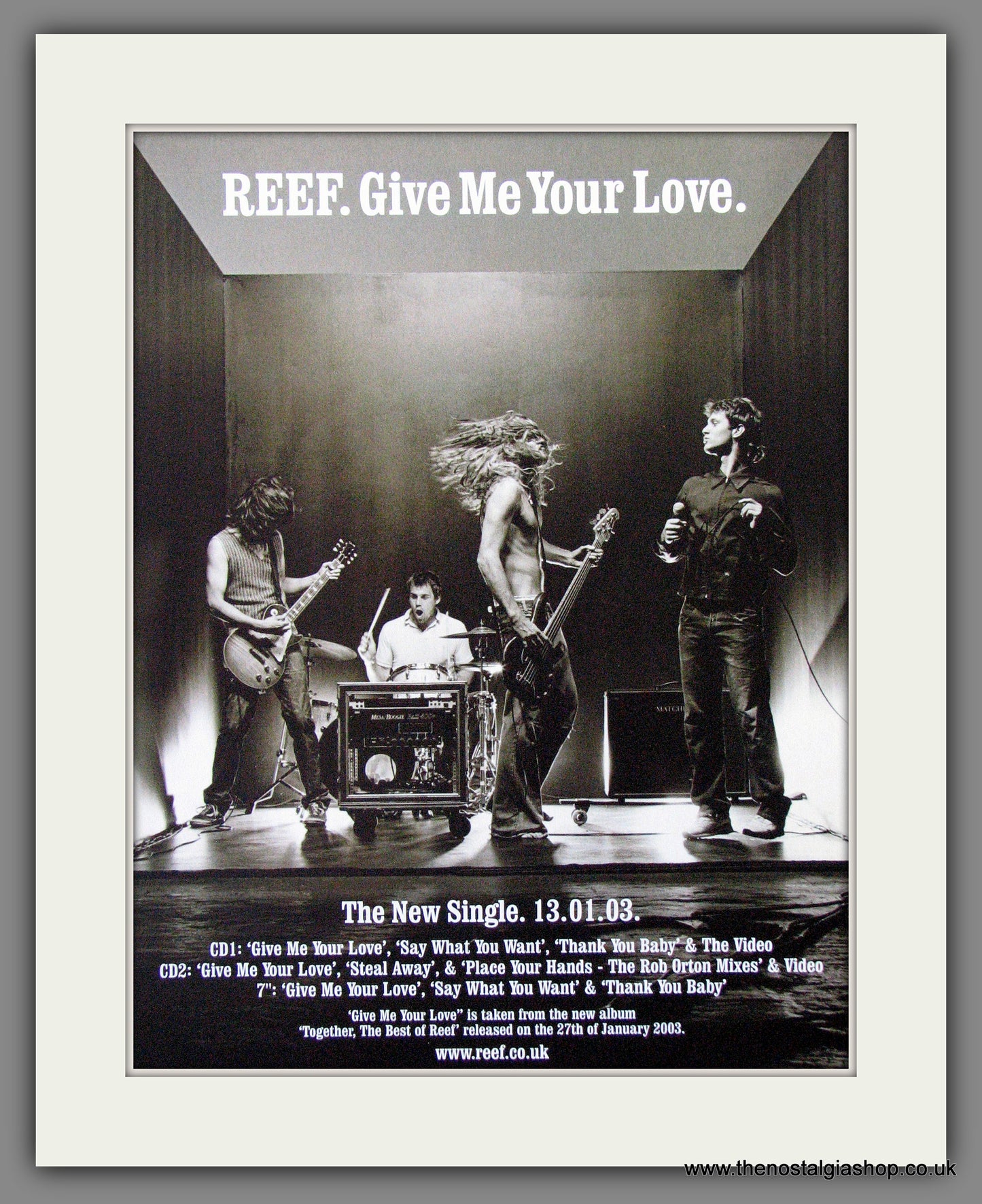 Reef. Give Me Your Love. 2003 Original Advert (ref AD54412)