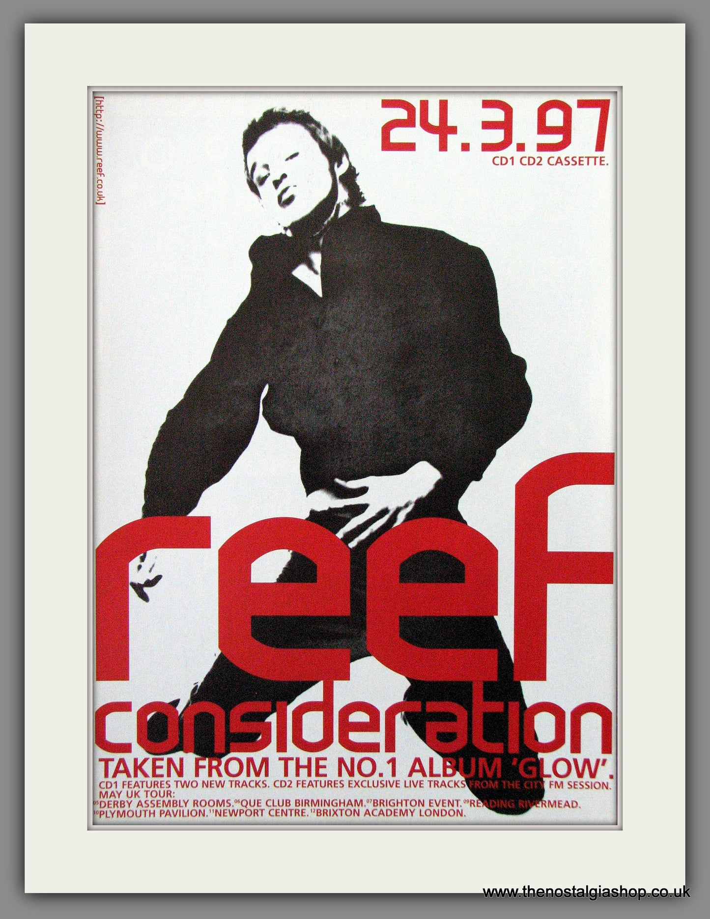 Reef. Consideration. 1997 Original Advert (ref AD54416)