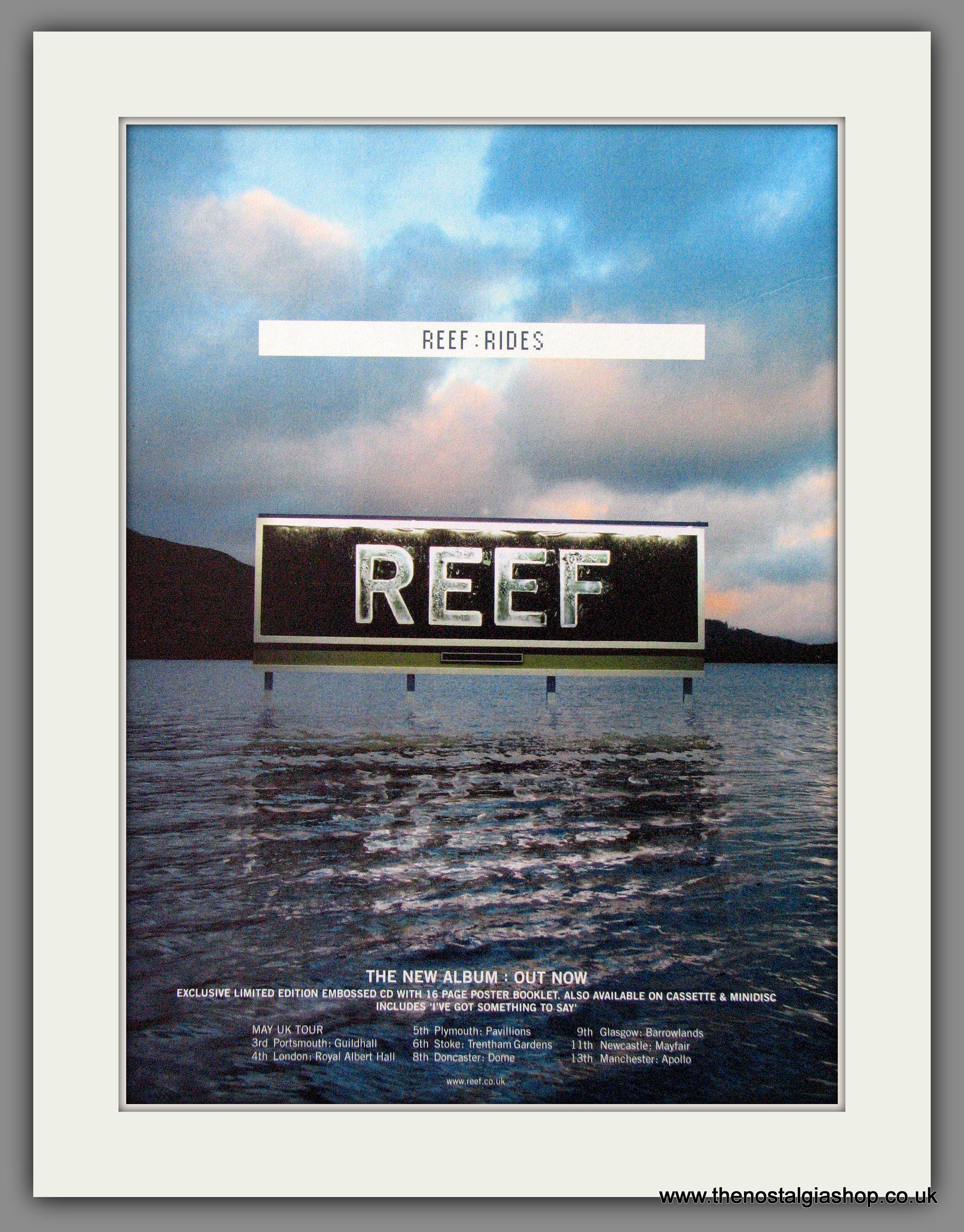 Reef. Rides. 1999 Original Advert (ref AD54417) – The Nostalgia Shop