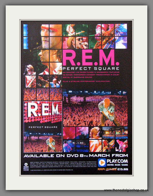 R.E.M. Perfect Square. 2004 Original Advert (ref AD54428)