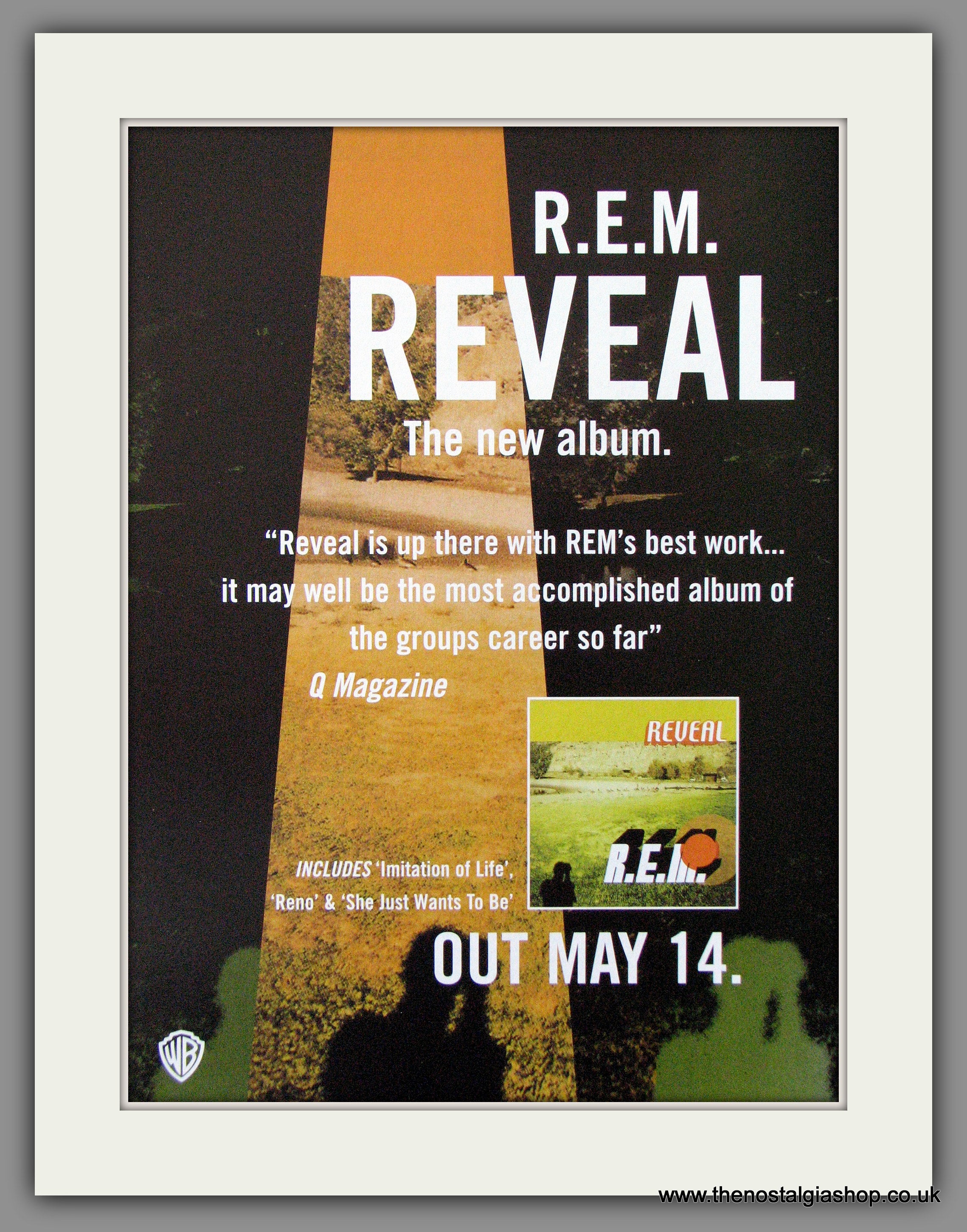 R.E.M. Reveal. 2001 Original Advert (ref AD54432) – The Nostalgia Shop