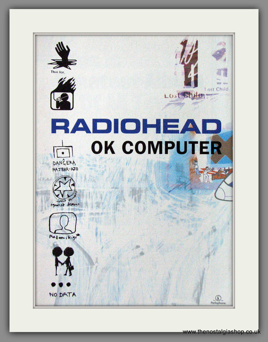 Radiohead, Ok Computer. 1997 Original Advert (ref AD54445)