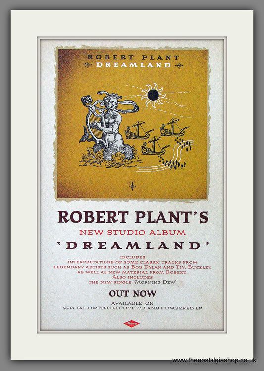 Robert Plant, Dreamland. 2002 Original Advert (ref AD54488)