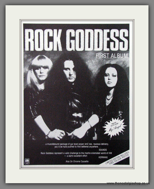 Rock Goddess, First Album. 1983 Original Advert (ref AD54498)