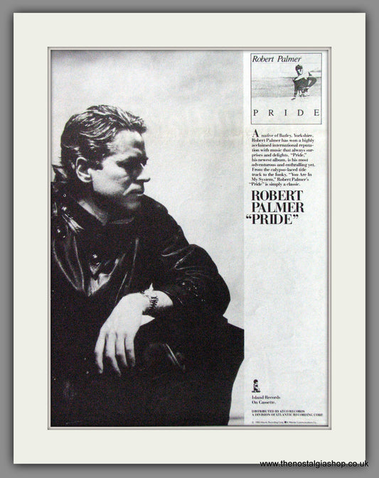 Robert Palmer, Pride. 1983 Original Advert (ref AD54506)