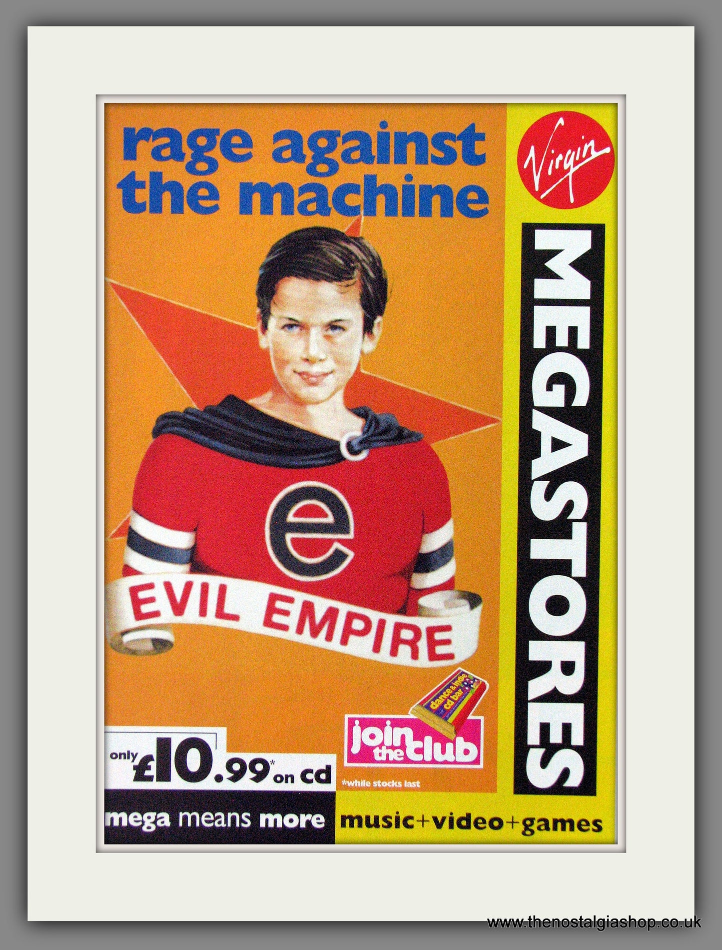 Rage Against The Machine, Evil Empire. 1996 Original Advert (ref AD54520)
