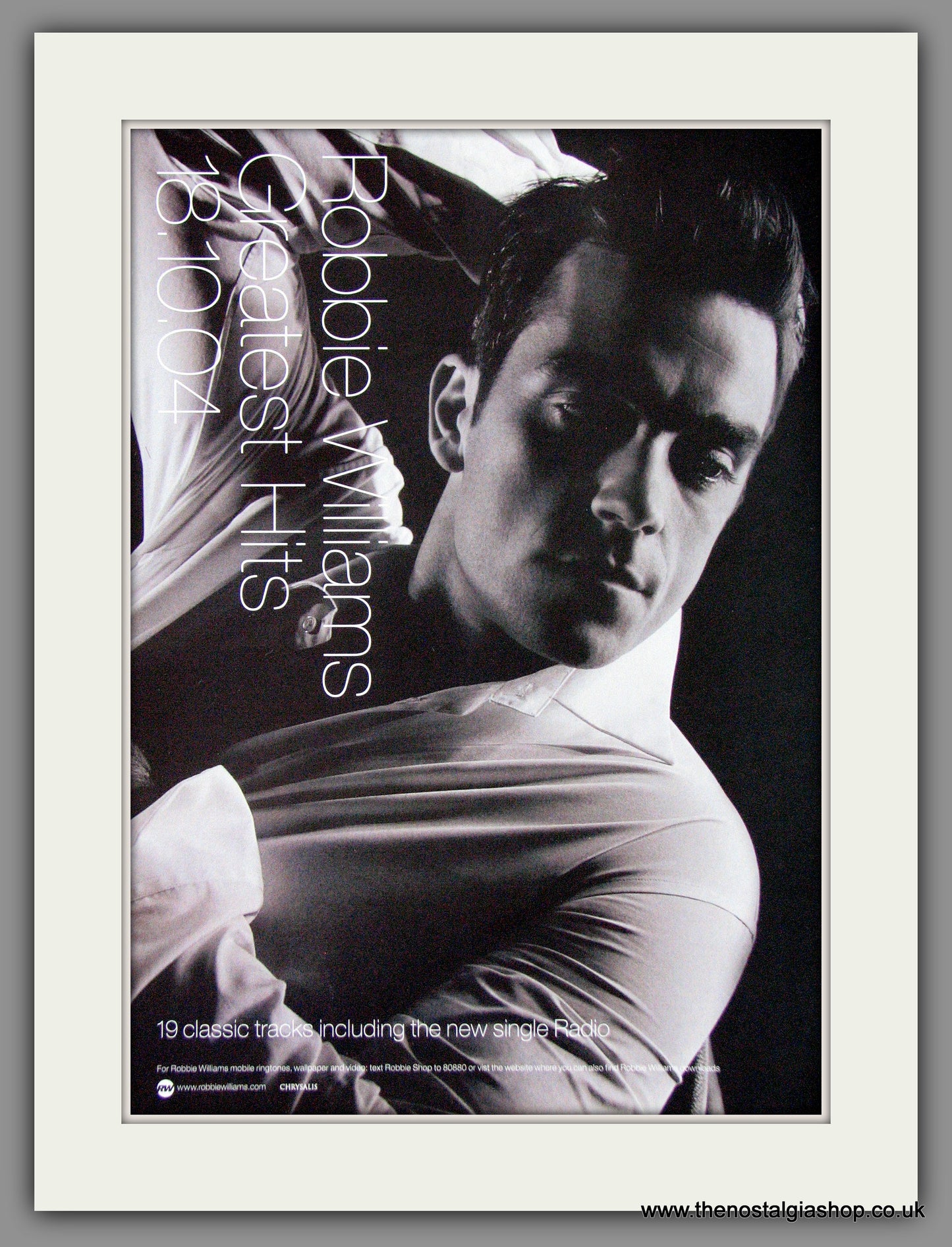 Robbie Williams, Greatest Hits. 2004 Original Advert (ref AD54544)