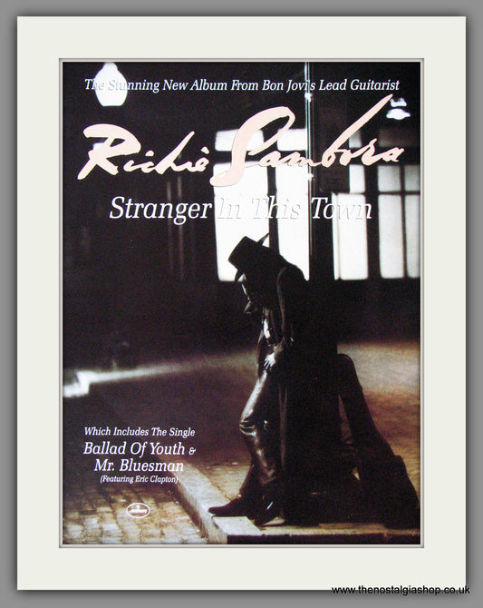 Richie Sambora, Stranger In This Town. 1991  Original Advert (ref AD54551)
