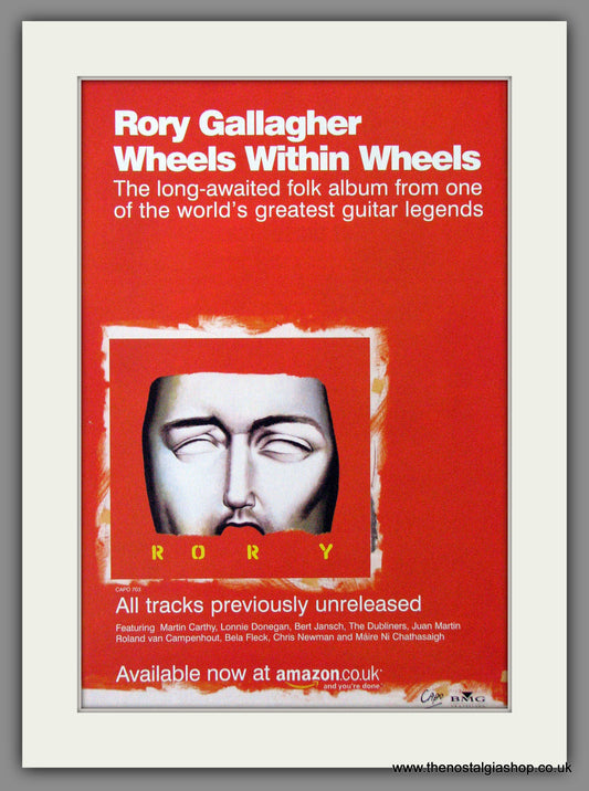 Rory Gallagher, Wheels Within Wheels. 2003 Original Advert (ref AD54557)
