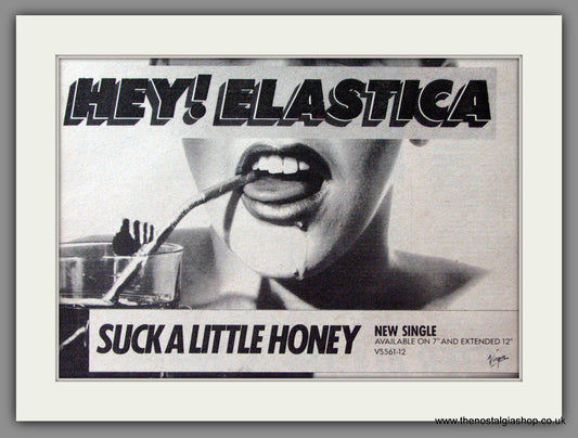Elastica. Hey! Suck a Little Honey. Original Advert 1983 (ref AD52999)