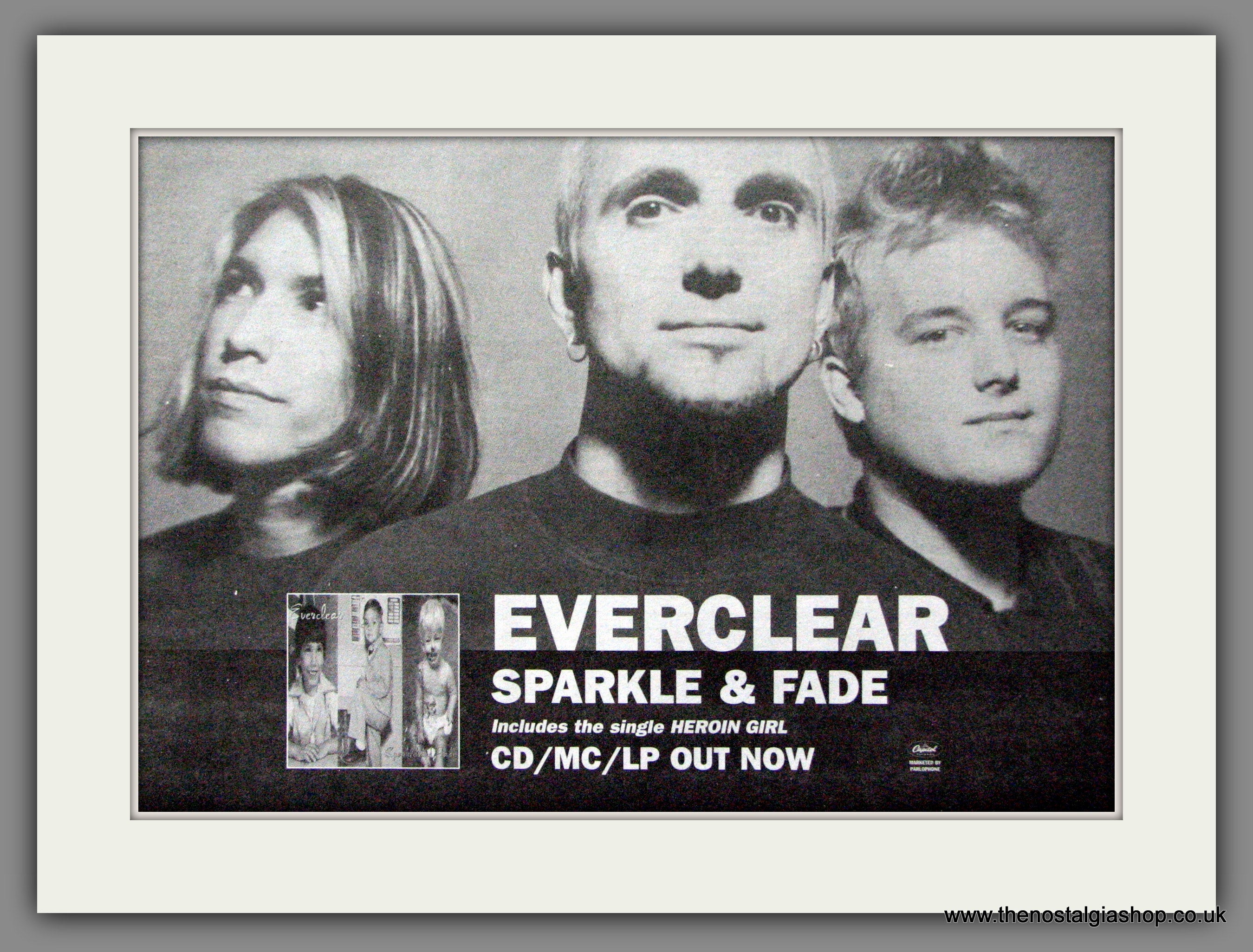 Everclear. Sparkle and Fade. Original Advert 1996 (ref AD53446) The