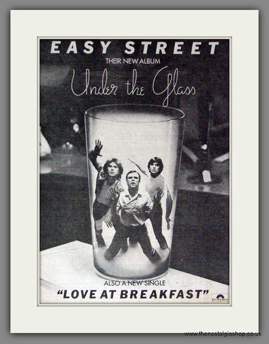 Easy Street. Under The Glass. Original Advert 1977 (ref AD53457)