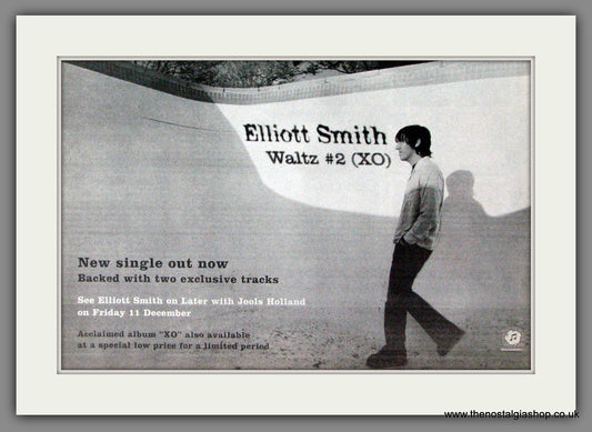 Elliott Smith, Waltz 2 (XO). Original Advert 1998 (ref AD53478)