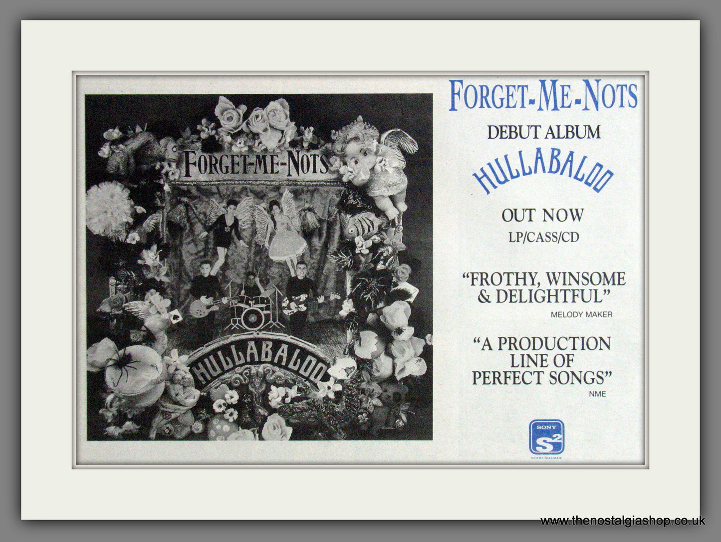 Forget-Me-Nots, Hullabaloo. 1992 Original Advert (ref AD53136)