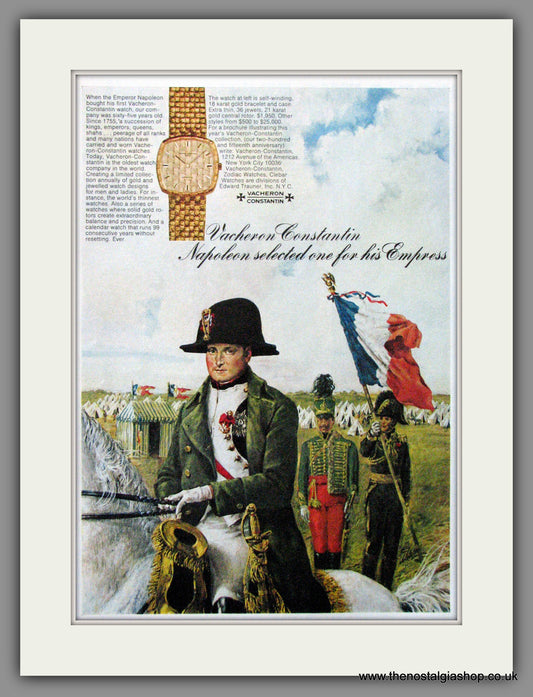 Vacheron Constantin Watches. Original Advert 1970 (ref AD52961)