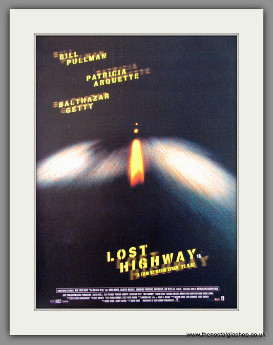 Lost Highway. 1997 Original Advert (ref AD53596)