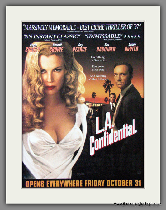 L.A. Confidential. Original Advert 1997 (ref AD53610)