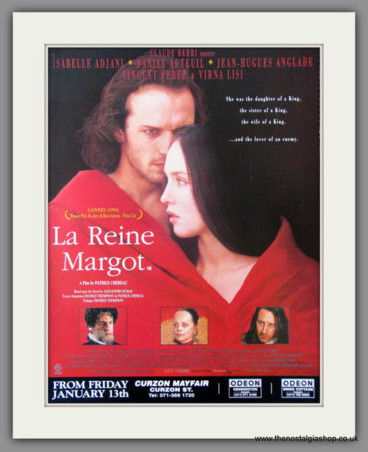 La Reine Margot. Original Advert 1995 (ref AD53612)