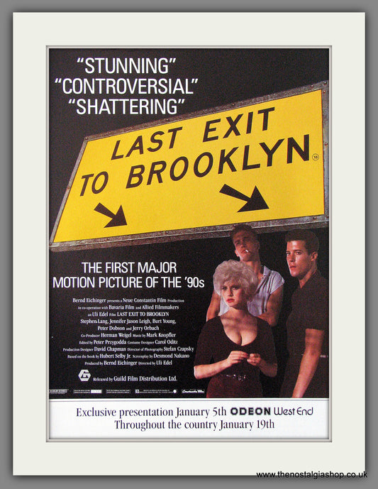 Last Exit To Brooklyn. Original Advert 1990 (ref AD53613)